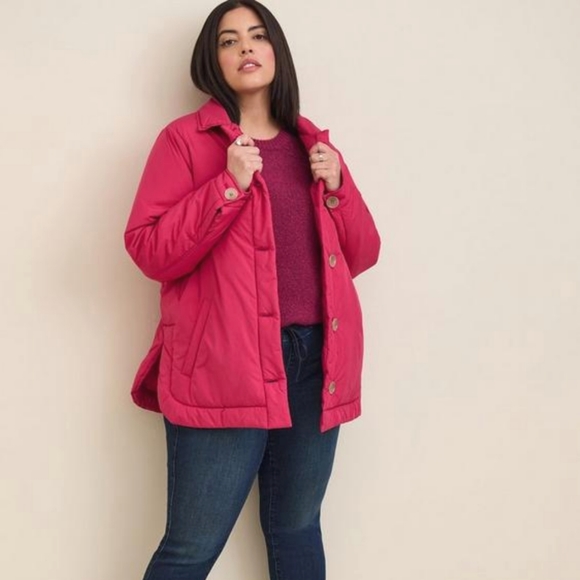 NWT Torrid Poly Fill Shacket - Picture 5 of 6